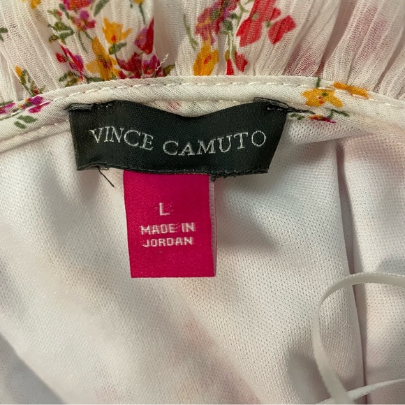 Vince Camuto Floral Long Sleeve Tiered Dress - Picture 8 of 9